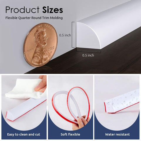 PATTENGO corner-edge trim for walls and cabinets, simple install