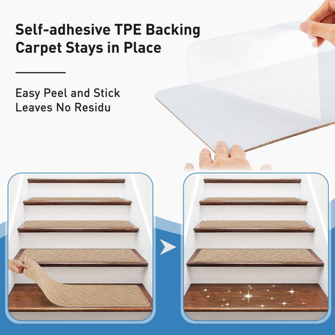 PATTENGO adhesive-backed treads illustrate secure grip on smooth surfaces