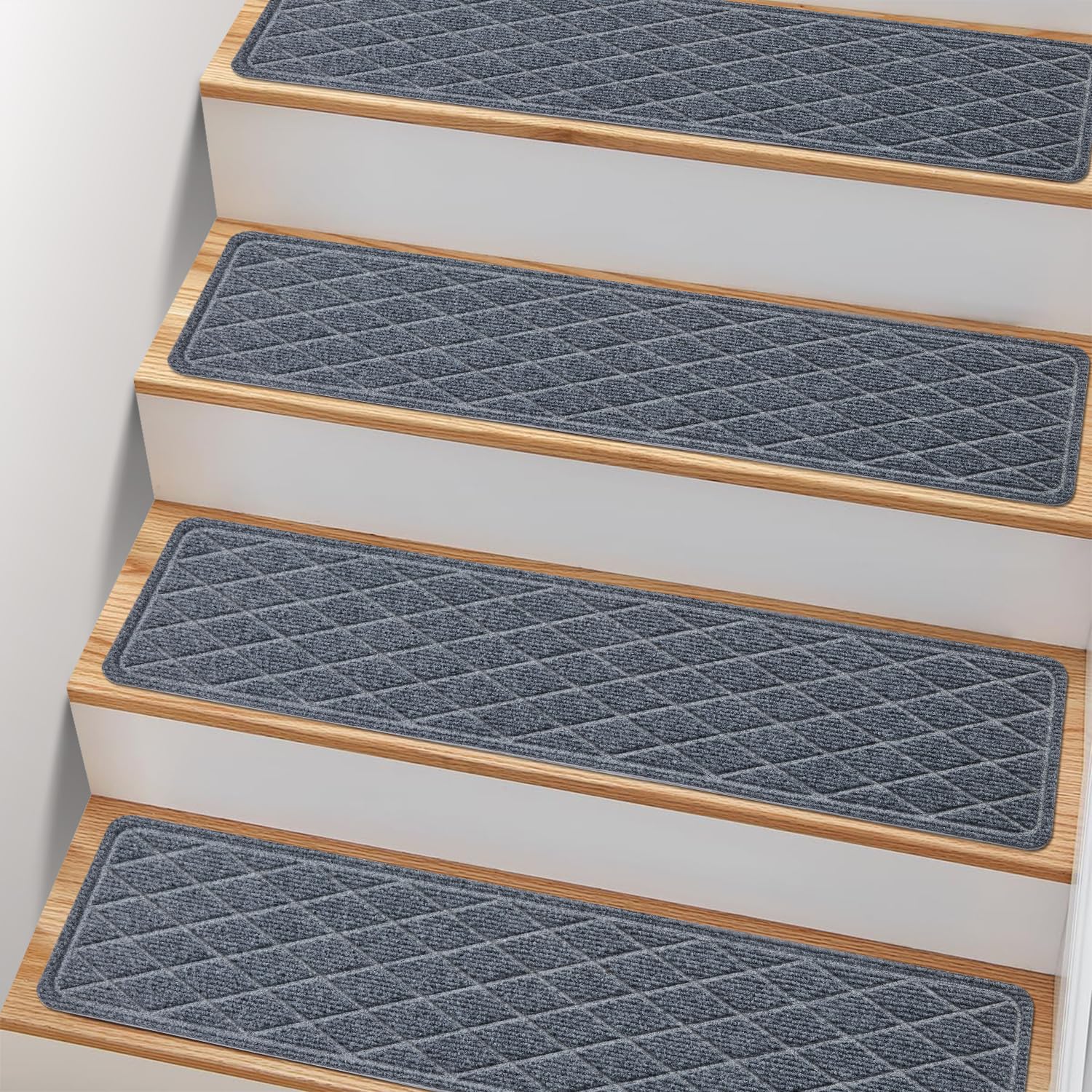 PATTENGO non-slip stair treads close-up with textured grip for safety