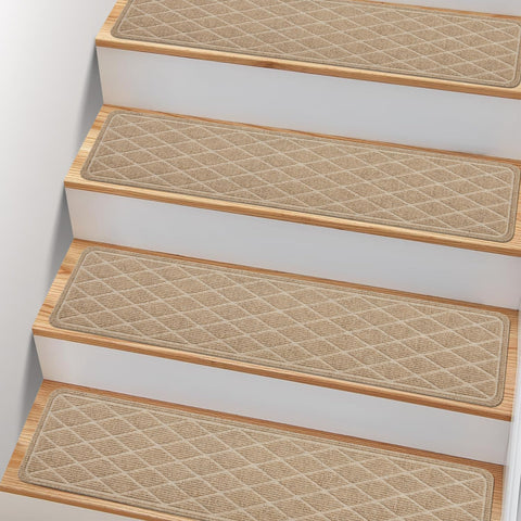 PATTENGO non-slip stair treads on wood steps for safer daily use.