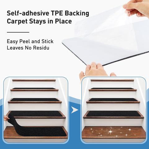 PATTENGO easy cut-to-fit design for curved or irregular stairs