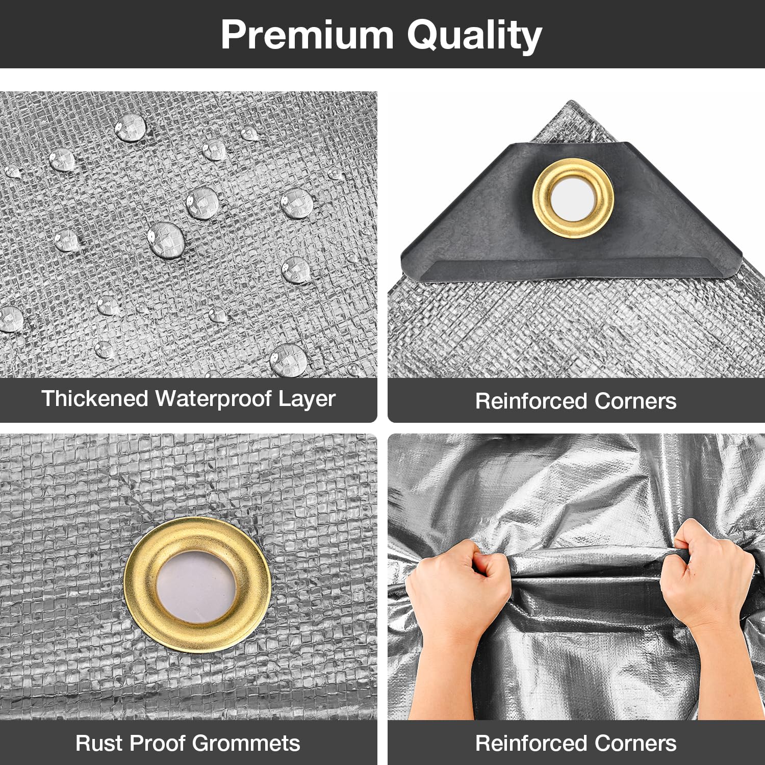Pattiumo tarp double-sided green brown surface for versatile shelter and ground cover