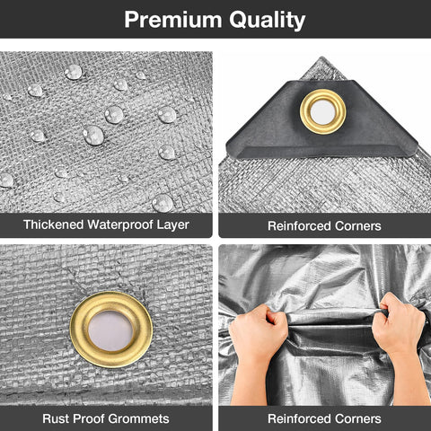 Pattiumo Tarp dual-color green-brown for versatile outdoor setups.