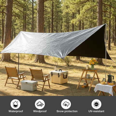 Pattiumo Tarp multi-use coverage for camping, gardening, and more.