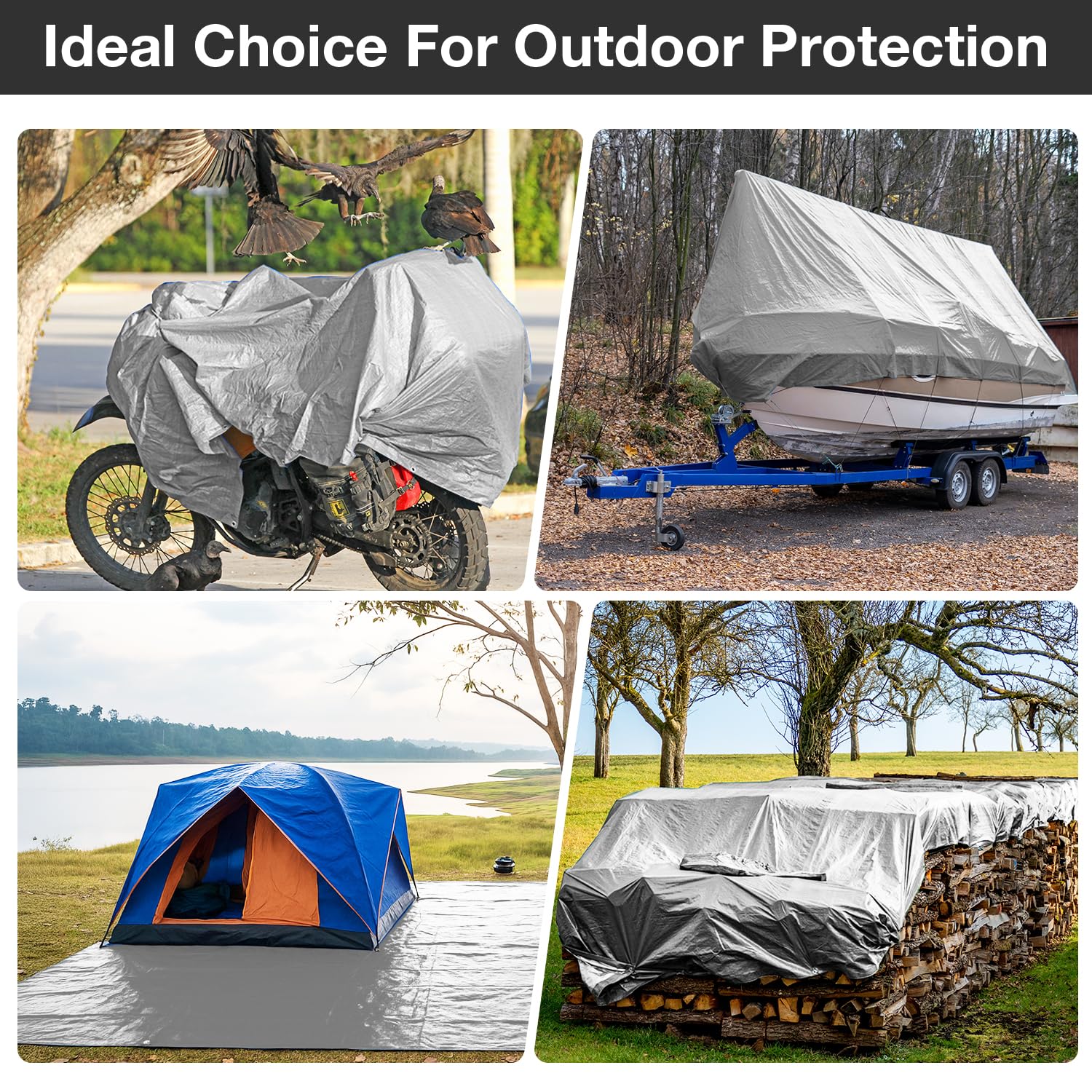 Pattiumo tarp rustproof aluminum grommets ensure secure tie-downs