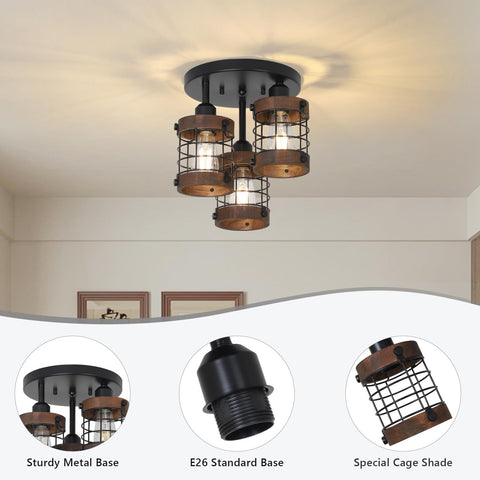 PAUFUL wooden cage shade detail enhances warm ambient lighting