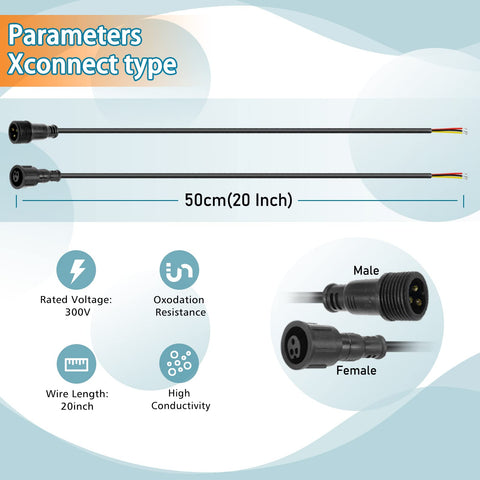 paulzhang Xconnect IP65 waterproof connector suitable for indoor and outdoor use