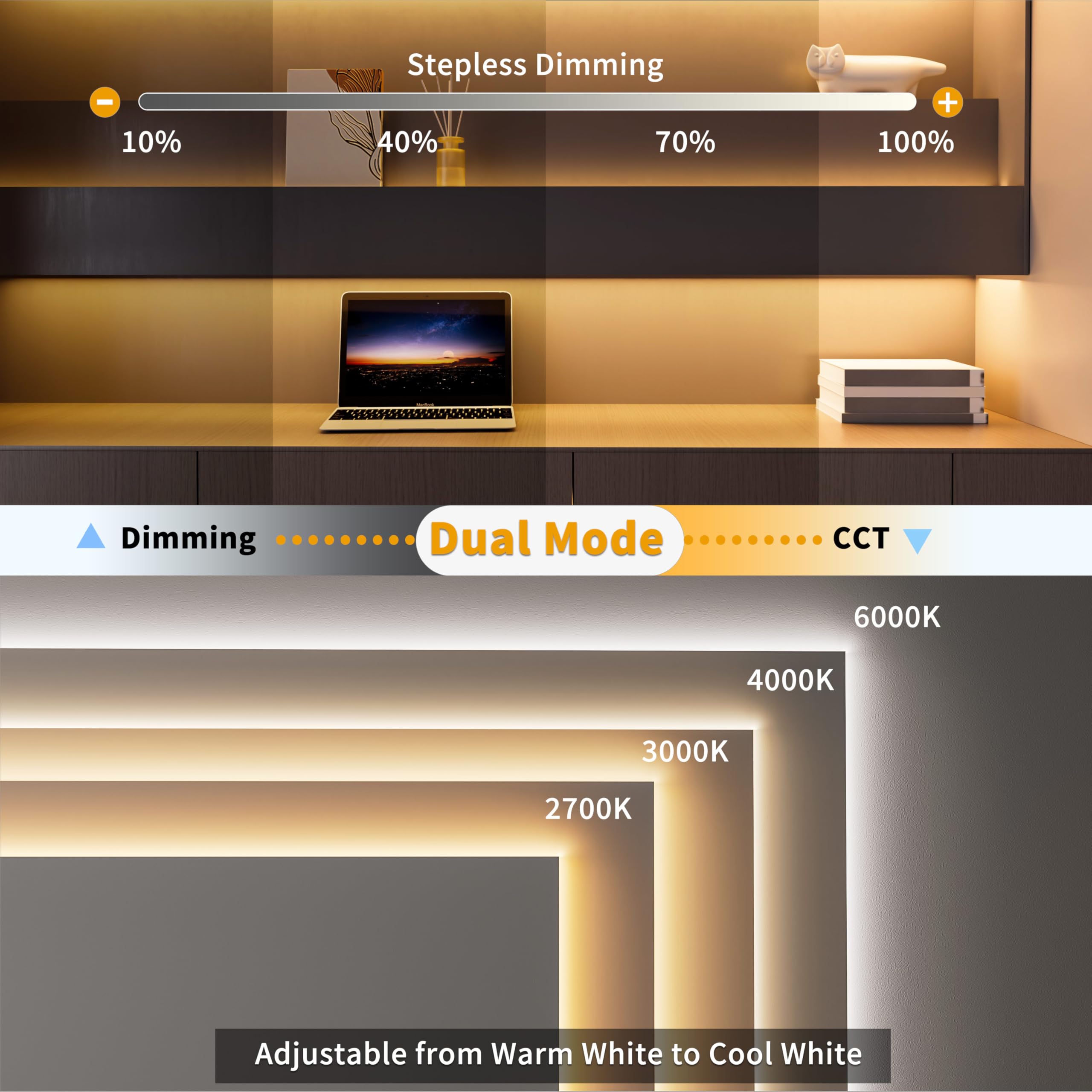 PAUTIX 2.4G RF remote for wireless LED dimming across your system.