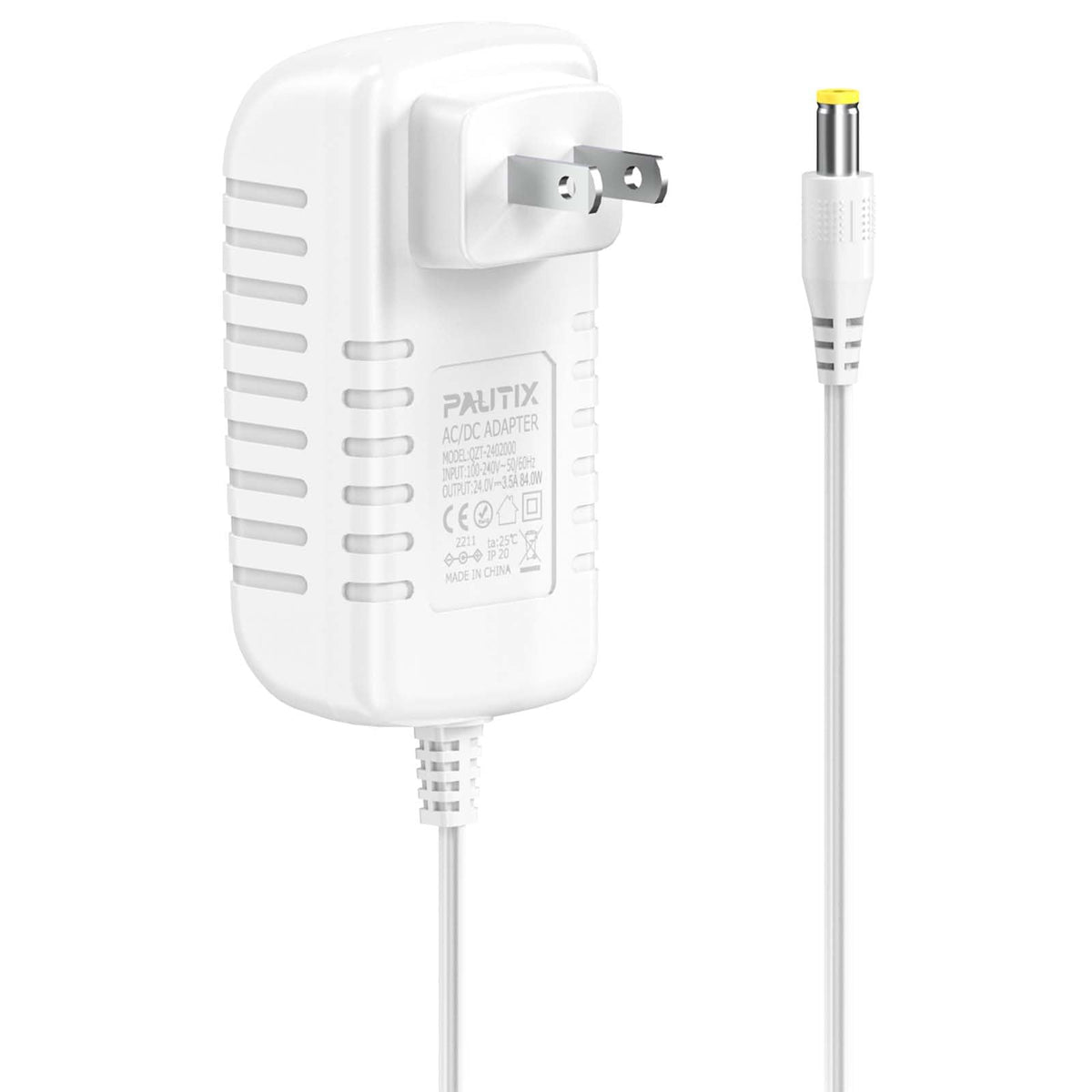 PAUTIX 24V DC power supply front view ideal for LED strips and cameras