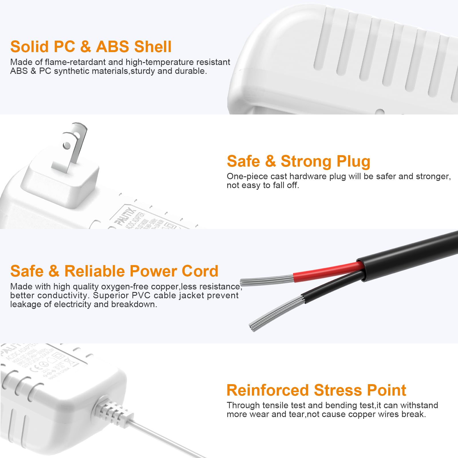 PAUTIX output label highlights 24V 3.5A 84W capability for bright lighting