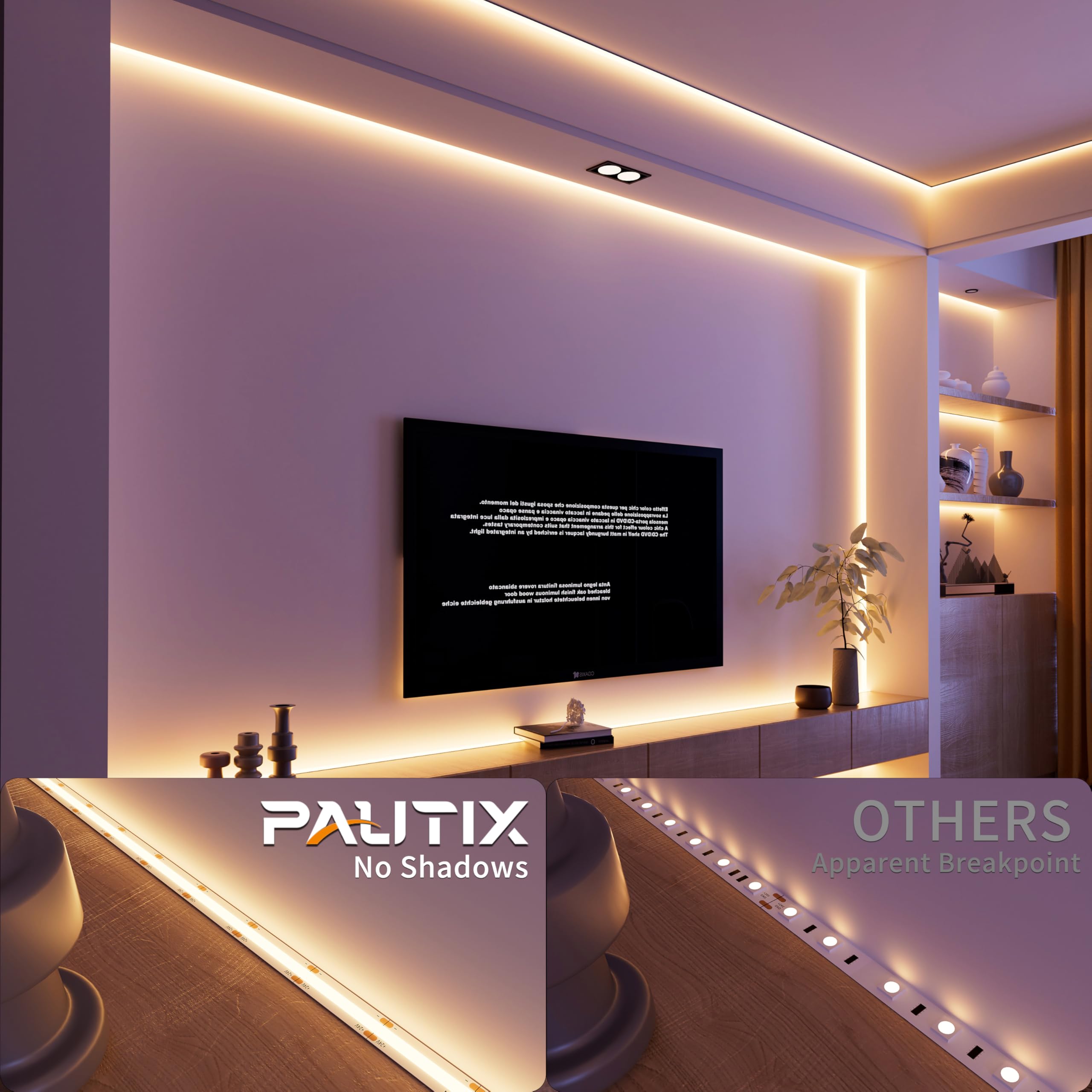 PAUTIX 24V power adapter provides steady power for the strip