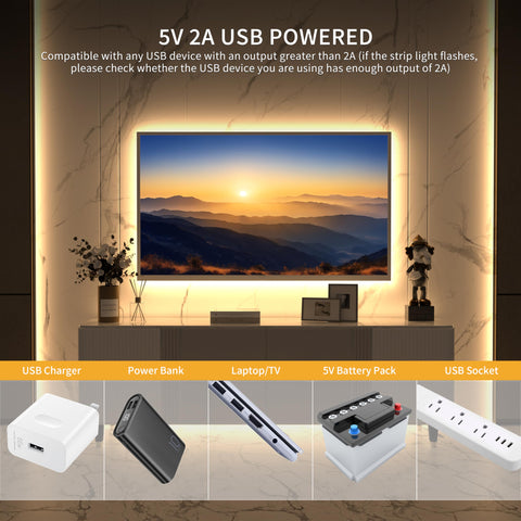 PAUTIX bedroom lighting strip adds soft ambient glow