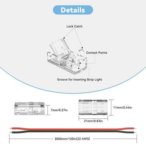 PAUTIX COB LED L-shaped corner use for flexible junctions