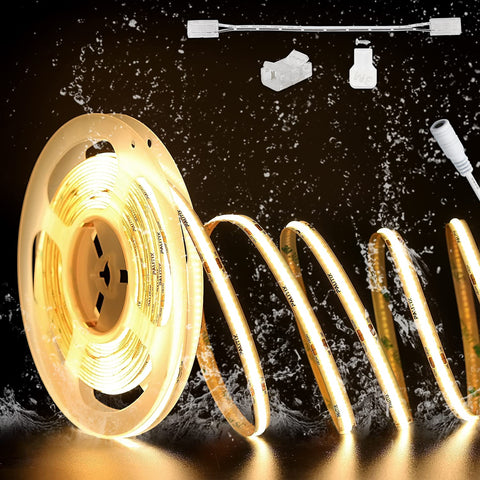 PAUTIX COB LED strip 10m warm white 2700K for cozy living room lighting