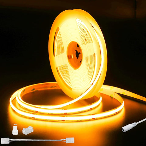PAUTIX COB LED strip 20ft delivering even warm light for cabinets