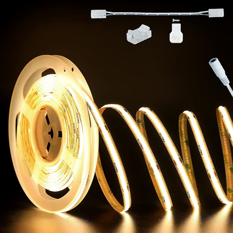 PAUTIX COB LED strip 32-8ft closeup showing dense LEDs for even light