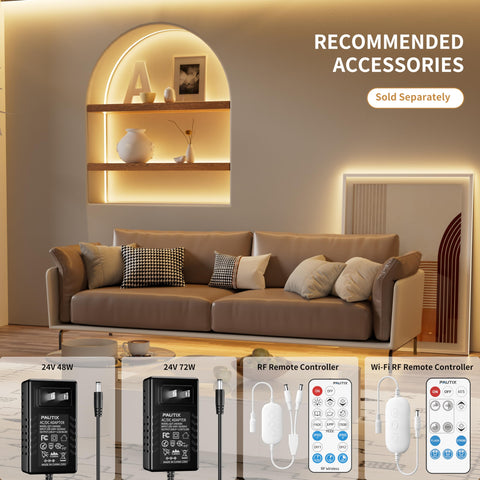 PAUTIX COB strip connectors enabling seamless extensions