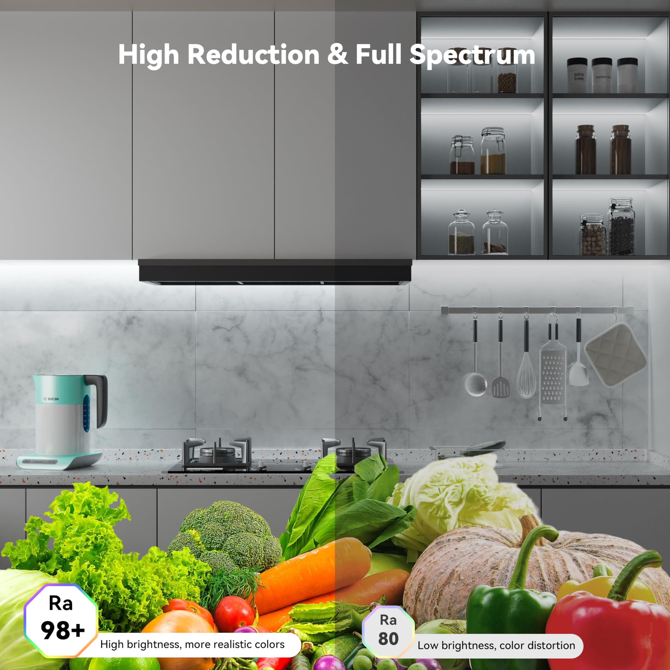 Dimmable option to create ambient or task lighting environments