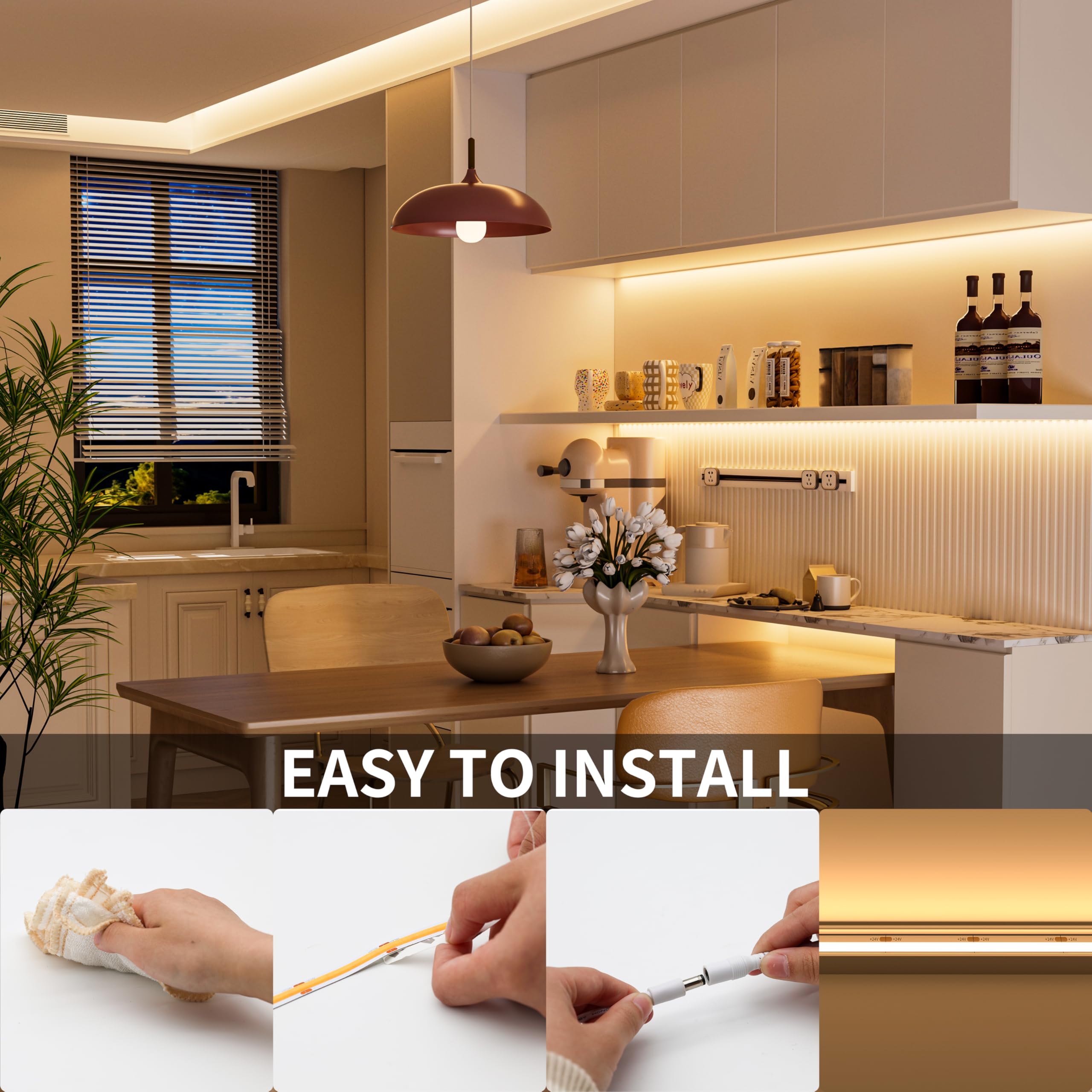 PAUTIX COB LED strip long-lasting lighting up to 65,000 hours