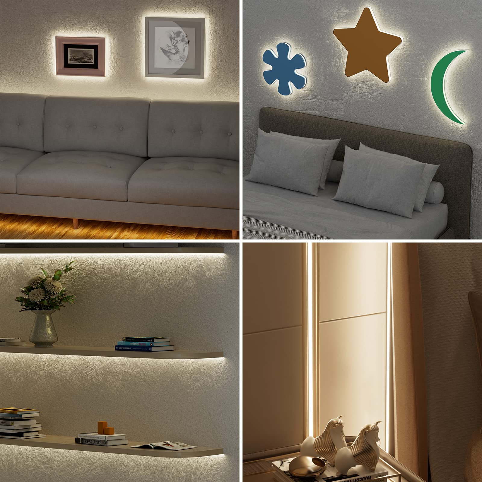 PAUTIX COB LED strip packaging includes remote and power supply