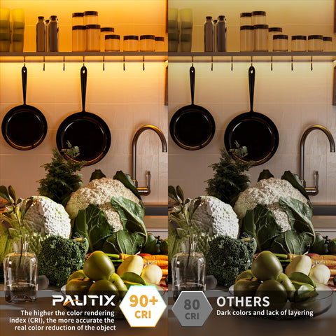 PAUTIX warm white 2000K glow on shelves and displays