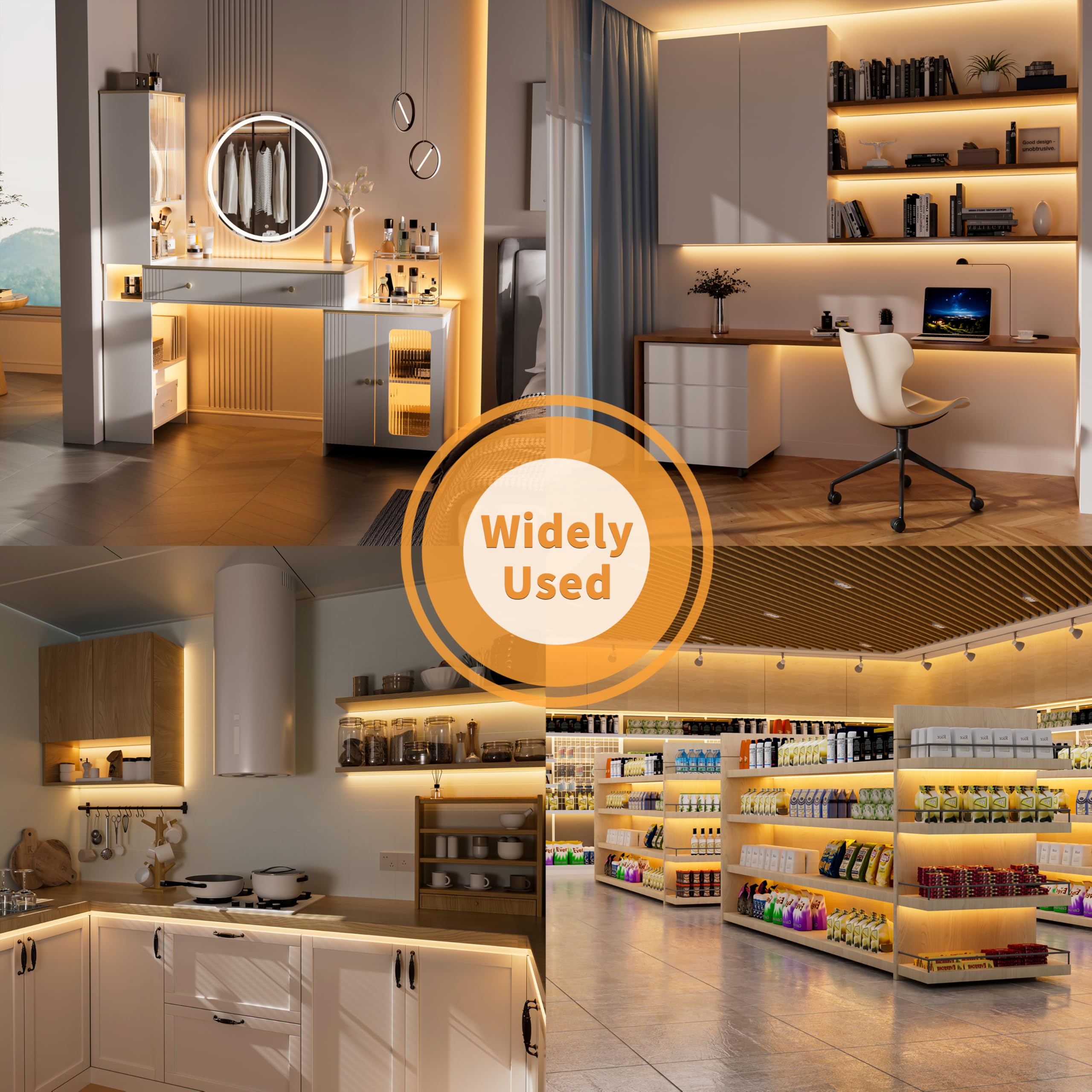 PAUTIX COB LED strip lighting a wine shelf for vibrant colors
