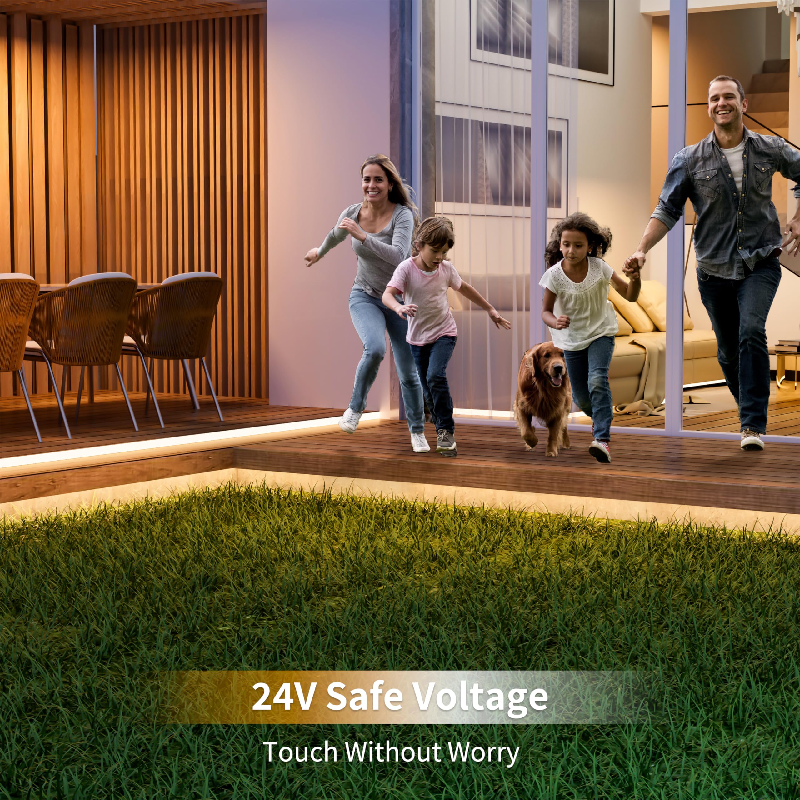 PAUTIX COB strip with 180-degree beam for even room illumination