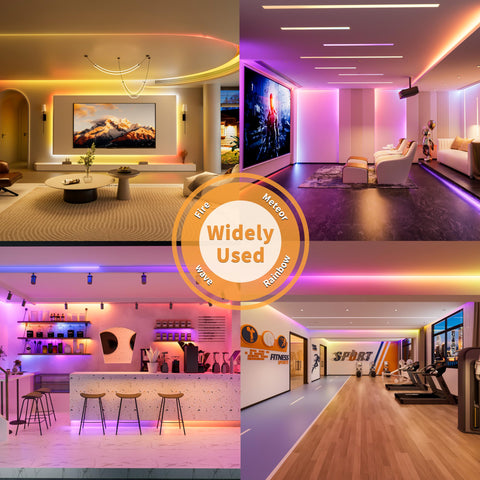 PAUTIX dotless LED strip dining area accent lighting options.
