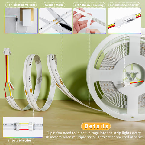 PAUTIX dotless LED strip party scene with vibrant color effects.