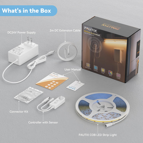 PAUTIX installation accessories kit includes connectors and manual.