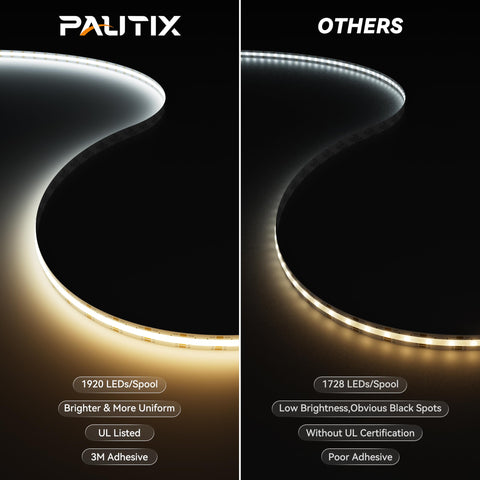 PAUTIX LED strip with strong 3M adhesive for secure mounting