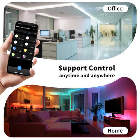 PAUTIX Matter WiFi Controller app control scene demonstrates Tuya Smart Life integration.