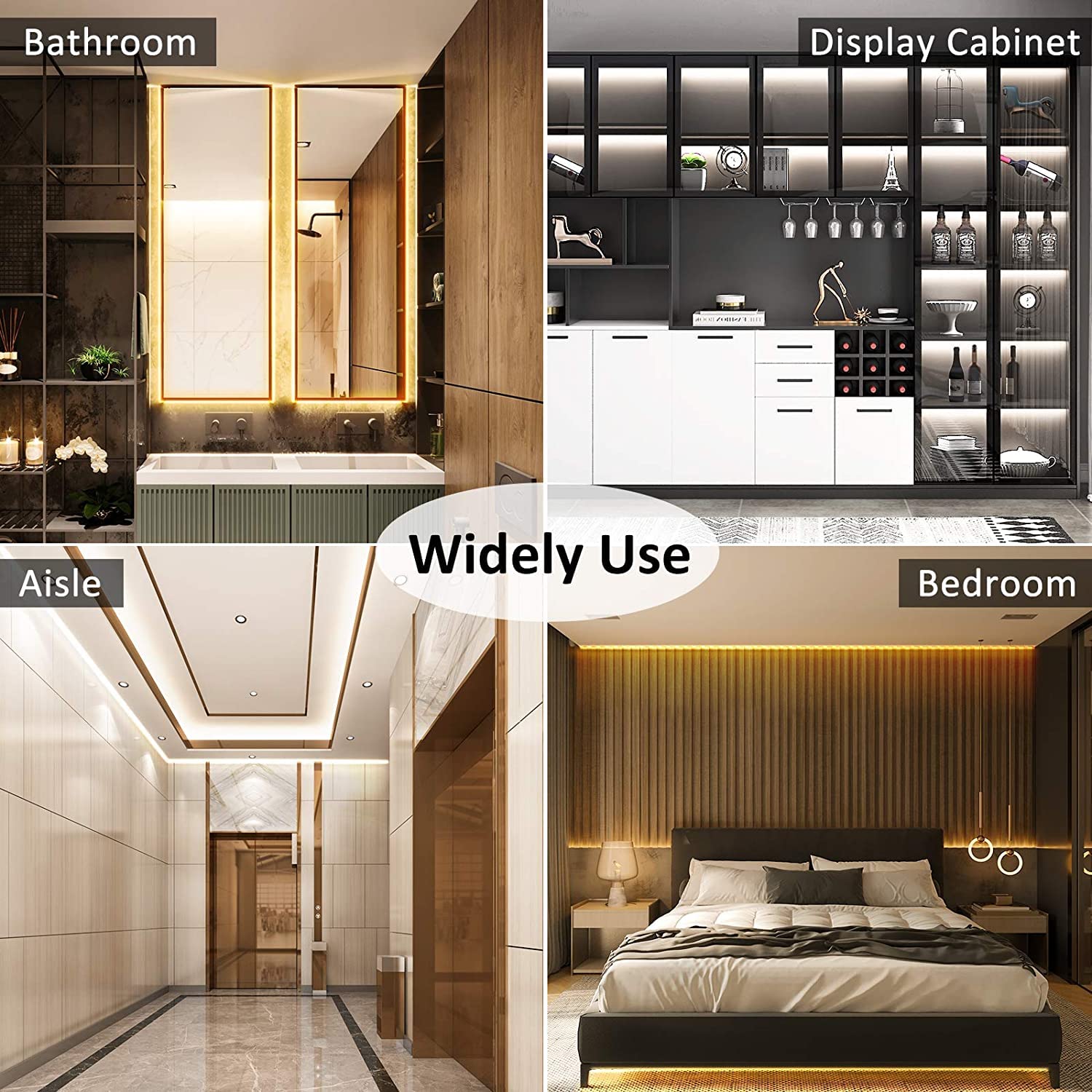 PAUTIX kitchen under-cabinet light brightening work surfaces.
