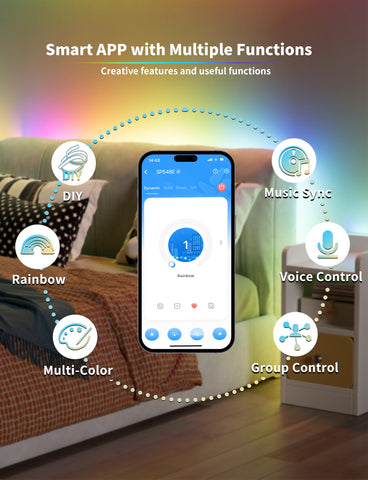 PAUTIX voice-control LED strip enables hands-free room lighting with smart assistants.