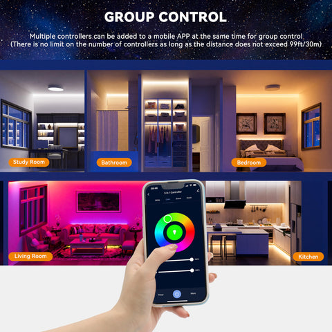 PAUTIX RF remote beside the controller for quick on/off dimming