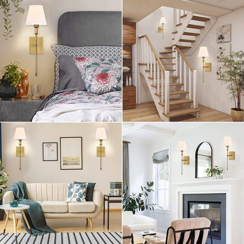 Pauwer slim wall sconces suitable for bedrooms and dressing areas