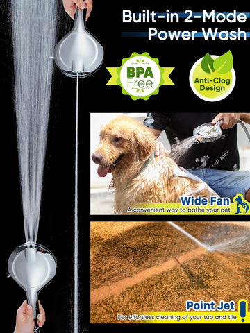 Pavezo detachable shower head with built-in filter for cleaner water