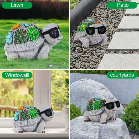 Pawatee outdoor turtle decor adds whimsy and resilience to your yard and patio.