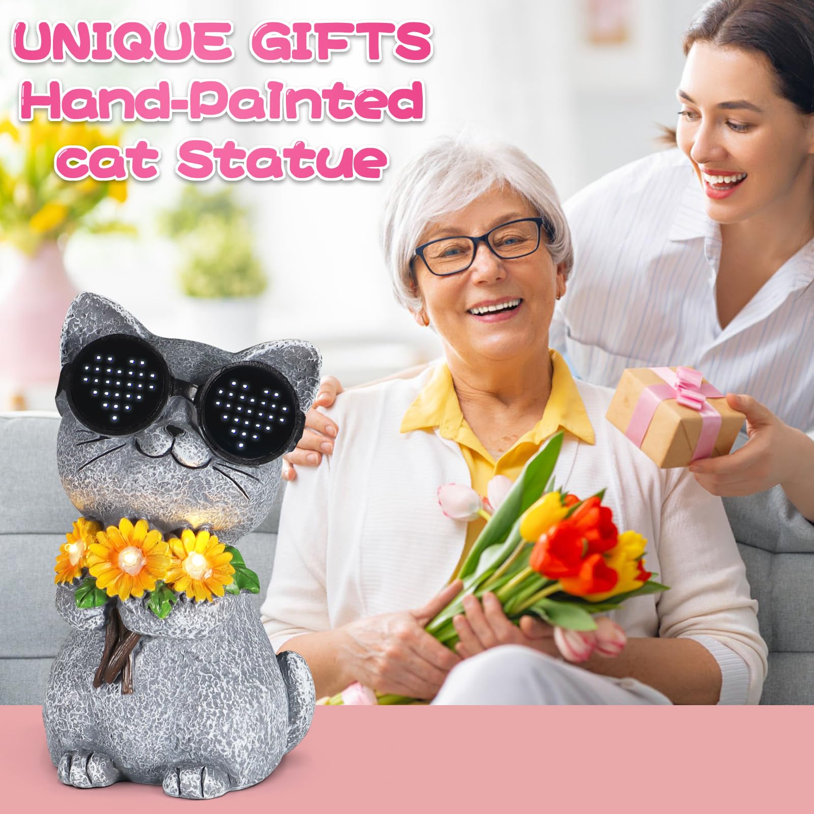 Pawatee weatherproof garden ornament withstands rain for year-round charm.