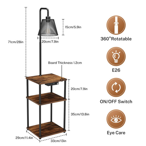 Pazarfami rotatable lamp arm directing light to the reading area