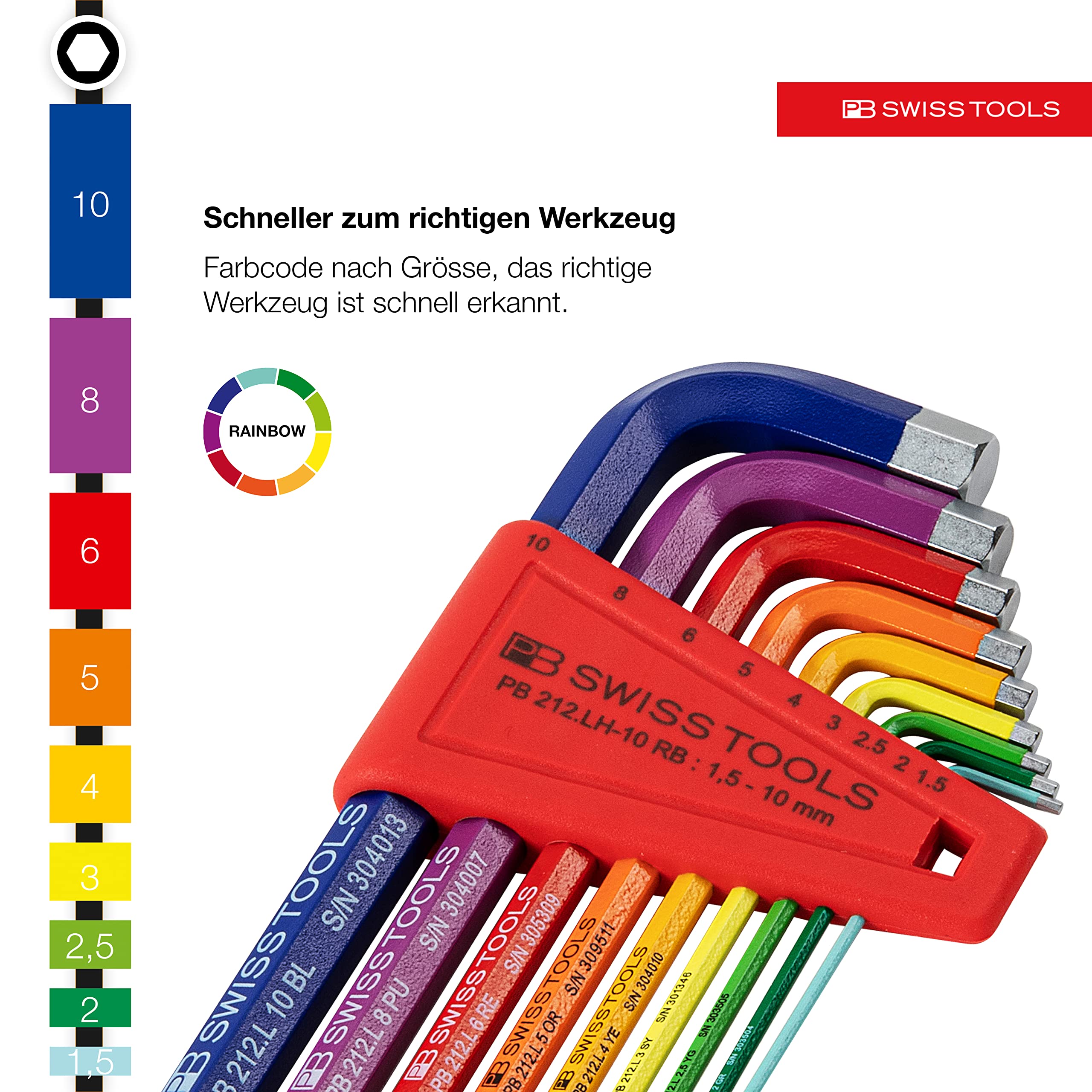 PB Swiss Tools chrome-plated finish resists wear for lasting performance.