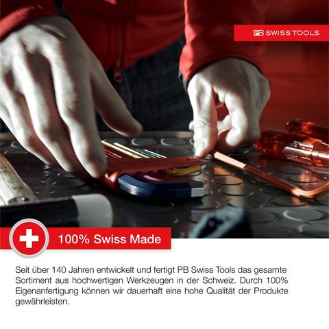PB Swiss Tools laser-marked serial numbers verify authenticity and traceability.