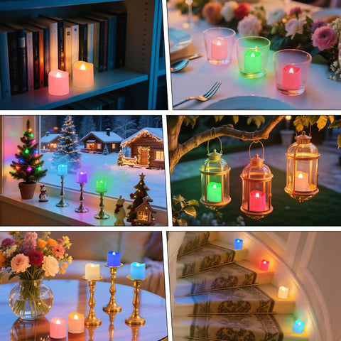 PChero Christmas table centerpiece glow for warm ambience.