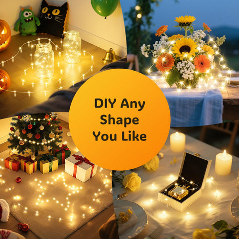 PChero versatile fairy lights enhance home décor with year-round charm.