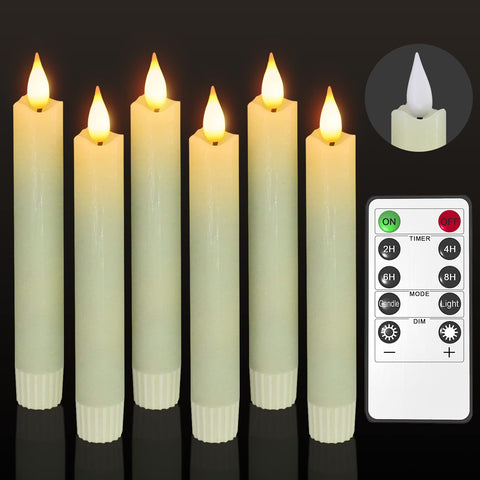 PChero flameless taper candle with remote for easy ambiance at events