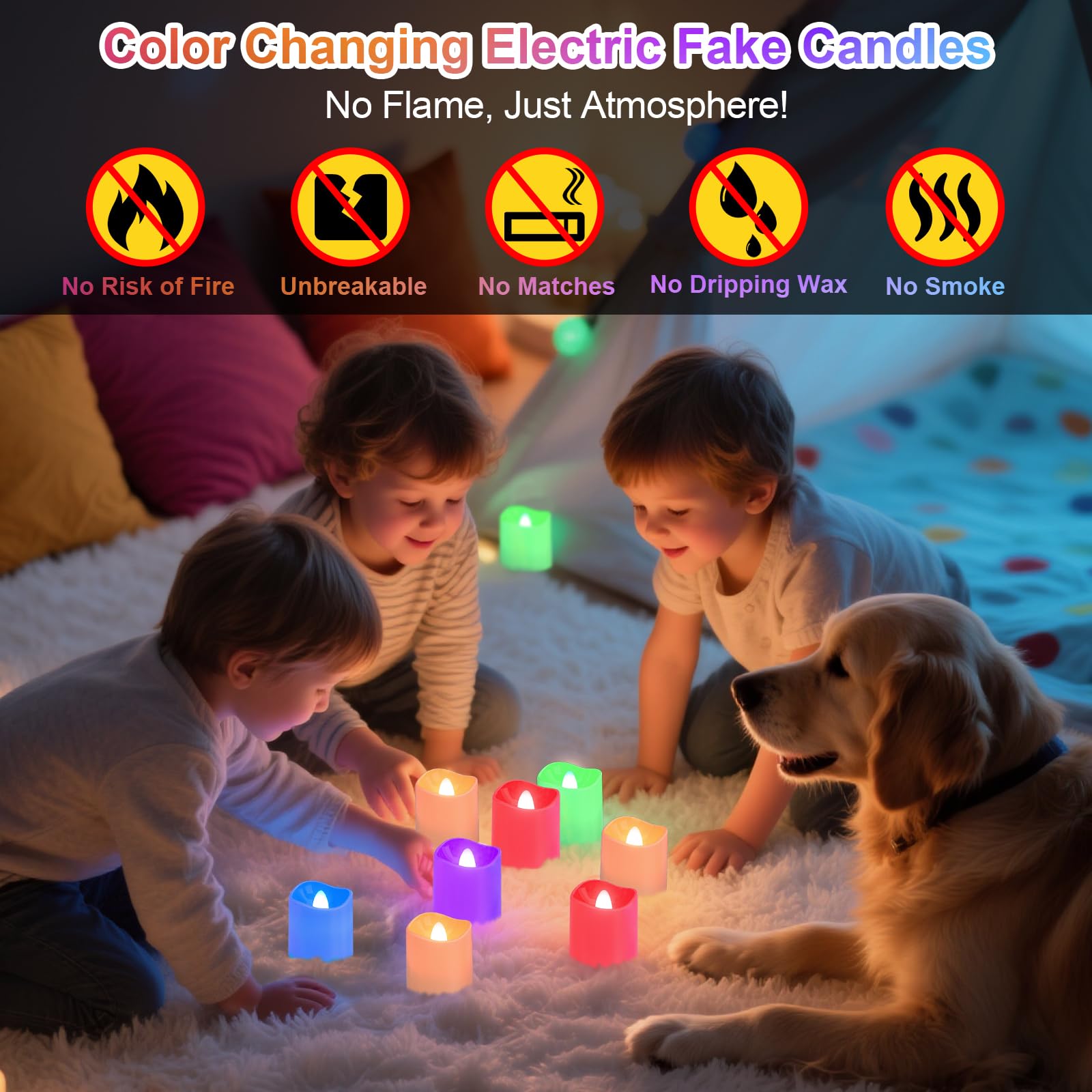 PChero flameless pumpkin decor from Halloween for safe seasonal lighting.