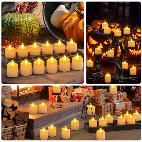 PChero tealights suitable for indoor and sheltered outdoor use with ambiance