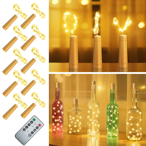 PChero sixpointsixft copper wire with 20 warm white LEDs offers flexible decoration.