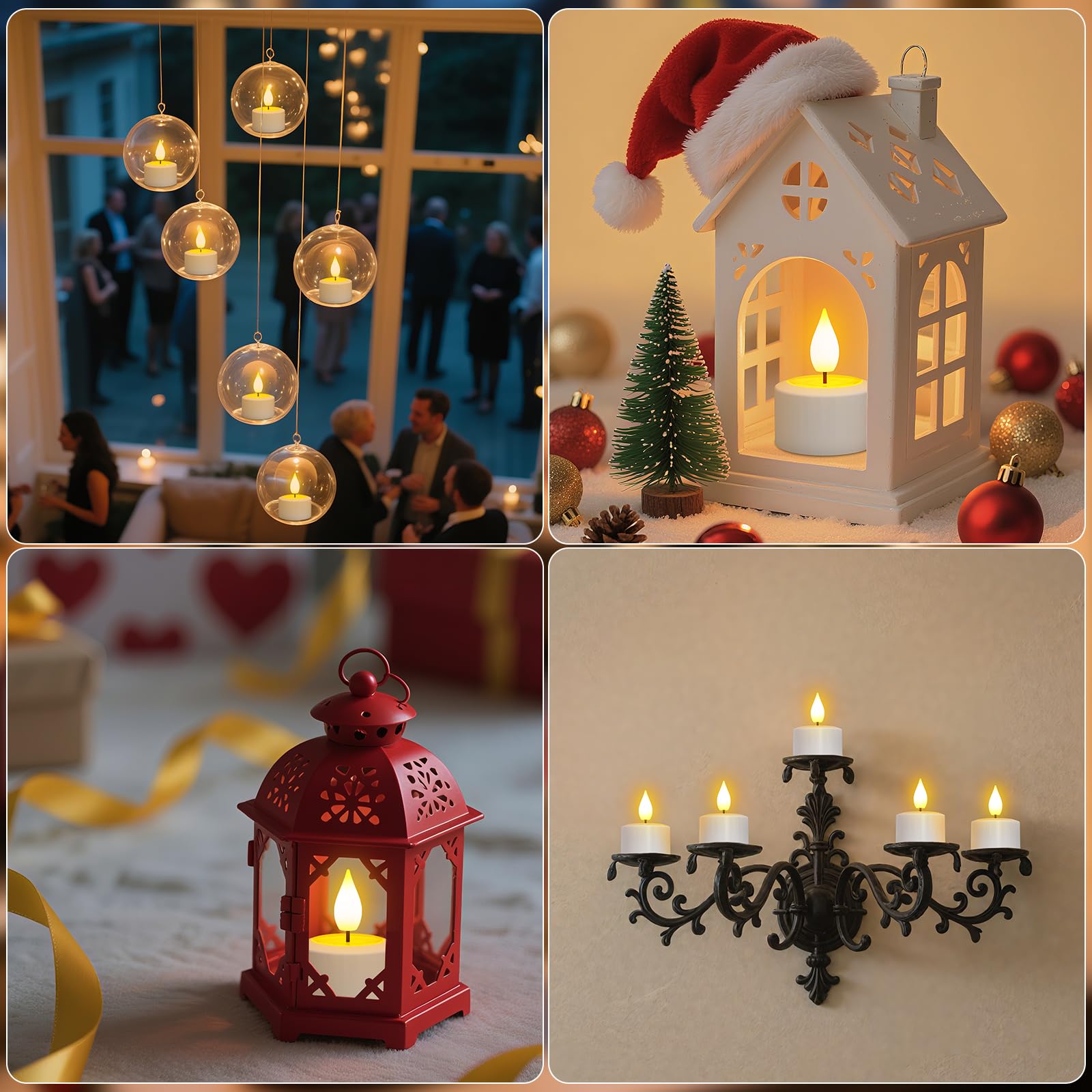PChero compact tealight size fits most holders and setups.