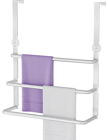 PDBADA over-the-door towel rack front view shows space-saving storage.